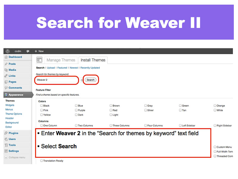 2: Search for Weaver 2