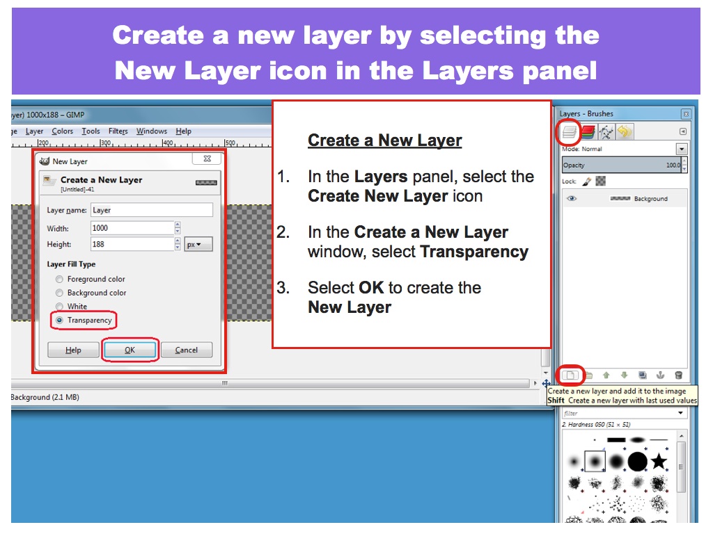 Create a new layer