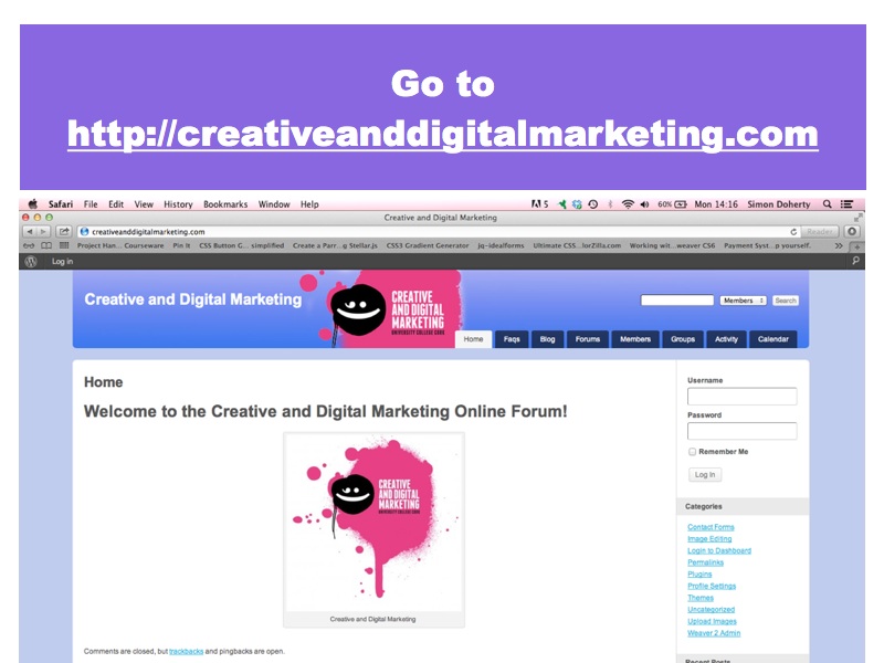 Login to creativeanddigitalmarketing.com